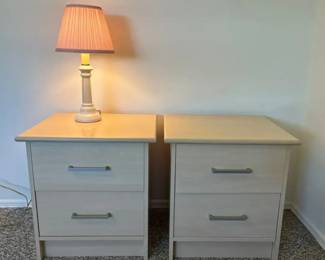 Blonde Nightstands 2  Ceramic Table Lamp