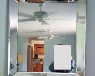 Frameless Beveled Glass Mirror