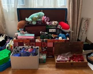 Mystery Lot of Childrens Toys, Books  Games
