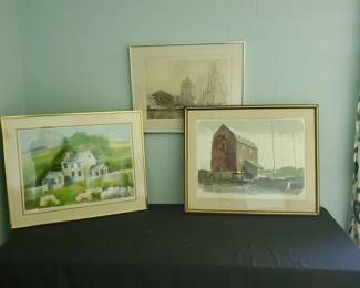 Signed Limited Edition Pastoral  Maritime Art