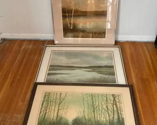 Signed Landscape Prints 3.