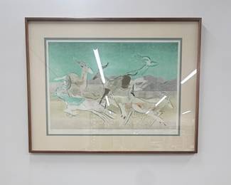 Lois Carsen Signed   Green Skye Antelope M/P 