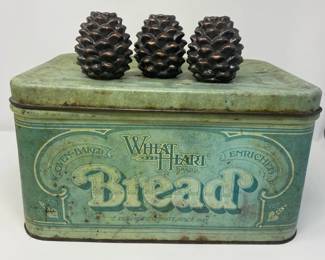 Vintage Breadbox, Thymes Candle Holder