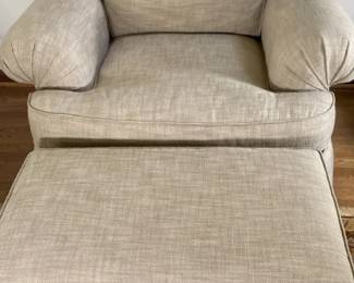 Sherrill Custom Upholstered Chair and Ottoman