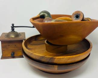 Handcraved Wooden Bowls, Ducks, And More