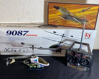 RC 9087 Helicopter And Vintage McDonnell F4 Phantom 11 Kit