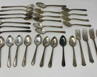 Mystery Lot Of Silver Plated Spoons And Forks