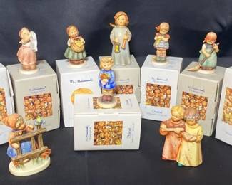 M.J. Hummel Figurines With Boxes