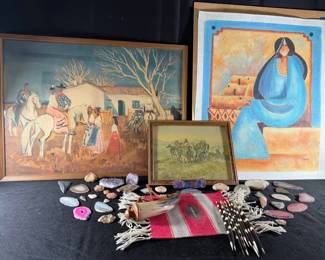 Tribal Indian Stones, Paintings, Arrowheads, And More