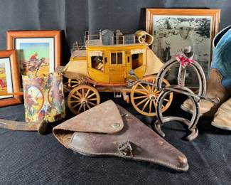 John Wayne Framed Photograph And Western Decor