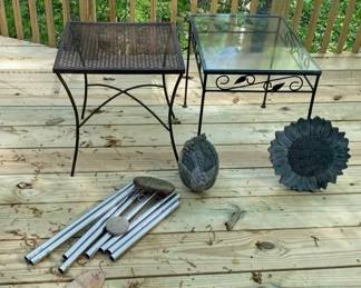 Metal And Glass Top End Tables, Woodstock Gregorian Chimes, And More