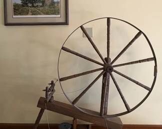 Antique Great Spinning Wheel