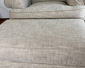 Sherrill Furniture Custom Upholstered Chair And Ottoman