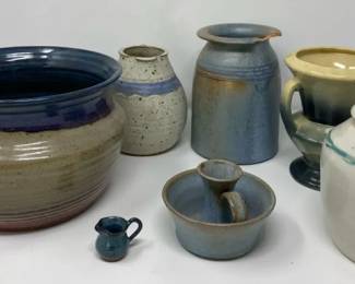 Dragon Breath Pottery Vase And other Marked And Unmarked Pottery Urns Vases And Vessels