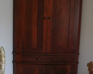 Beautiful Cherry Corner Cabinet