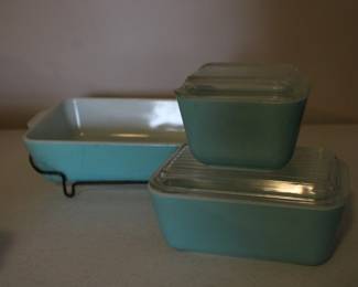 Turquoise Pyrex 