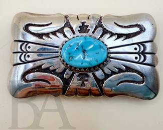 STERLING BELT BUCKLE