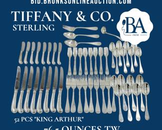 Tiffany sterling flatware, Tiffany & Co. flatware, sterling flatware, estate sterling silver, sterling silver serving pieces, collectible silver, silver tableware, luxury table setting, Tiffany silver, sterling housewares, estate silver