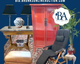 Kravet, William Switzer, Brown Jordan, Drexel, Kindel, Tiffany & Co., Lalique, Murano glass, Swarovski, Paul Revere copper, Texas Ware, Wedgwood, Staffordshire, Blue Willow, Czechoslovakian porcelain, Chinese Canton porcelain