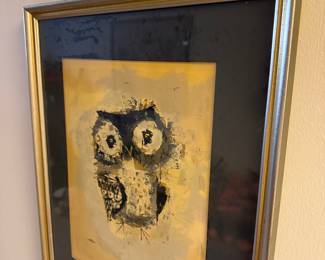 Margaret Layton "Winky" Owl Painting