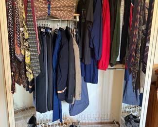 Collection of Men's Ties and Clothing