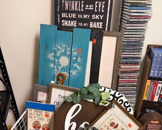 Assorted Decorative Wall Art and Home Decor Items