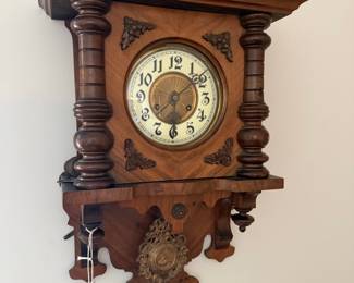 Gustav Becker Walnut Wall Clock