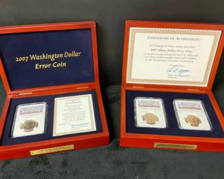 2007 Washington Dollar Error Coins