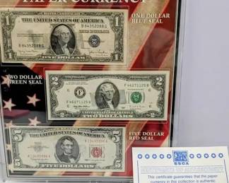 US Obsolete Pape Currency Lady Liberty 1986 Calendar