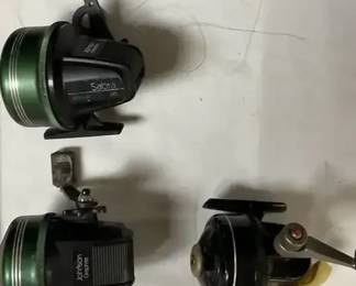 Three Vintage Johnson Fishing Reels