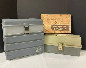 Two Plano Tackle Boxes A Hank Roberts Make Your Own Spin Lure Kit