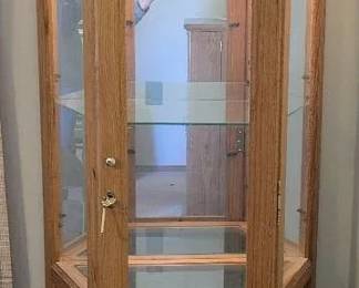 Two Matching Curio Cabinets