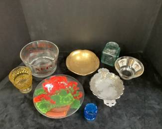 Variety Of Vintage Glass Pieces