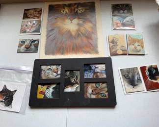 Cat Paintings by David Coalburn