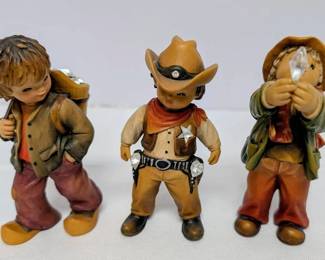 ANRI Swarovski Figurines Boy With Bucket, Love Knows No Boundaries Cowboy