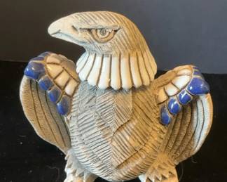 Vintage Artesania Rinconada Ceramic Eagle from Uruguay