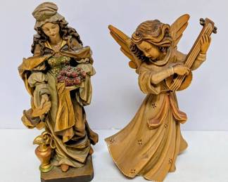 Two Hand Carved Figurines