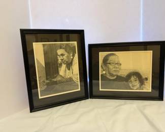 Native American Women Child Drawings