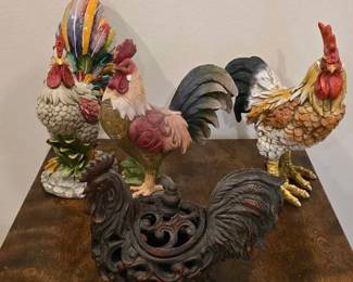 Ceramic Roosters