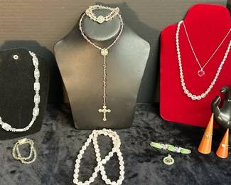 Crystal SemiPrecious Stone Necklaces More