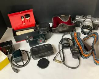 Minolta Camera with Accessories More