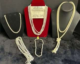 Pearl NecklacesFaux and Real