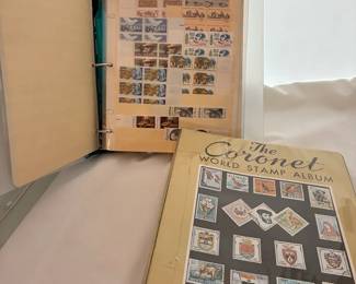 Stamp Collection, Including The Coronet Deluxe Stamp Album