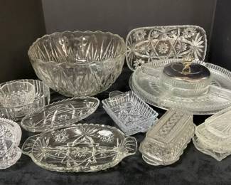 Vintage Relish Tray, PunchSalad Bowl More