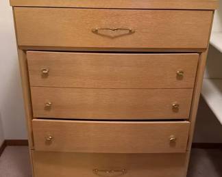 Vintage Five Drawer Dresser