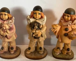 ANRI Set Of Three Pierrot Quinn Numbered