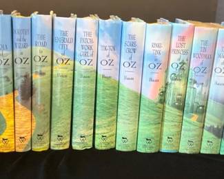 005 The Complete Wizard of Oz 15 Volume Set by L Frank Baum, Signed Includes Book Ends