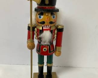 Nutcracker With Long Handled Gold Axe
