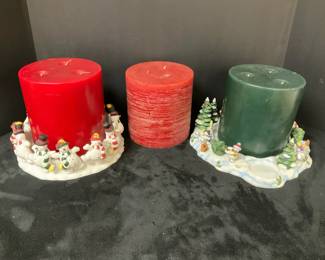 Party Lite Christmas Candle Holders Candles