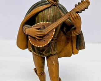 ANRI 1950s Wood Carved Renaissance Figurine
